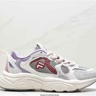 Fila fusion bianco 硬糖系列斐樂老爹風增高厚底復古中性休閑運動慢跑鞋