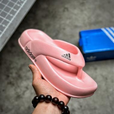 Adidas  夏季時尚舒適  人字拖夾腳沙灘鞋