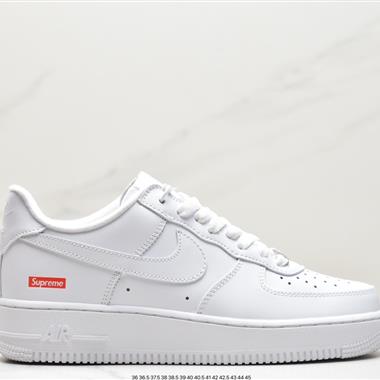 Supreme x 【Nike】 Air Force 1 Low'07"White"空軍一號經典低幫百搭休閑運動板鞋