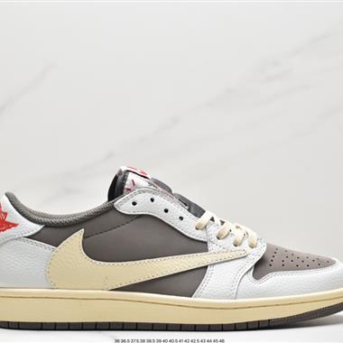 fragment design x Travis Scott x Nike Air Jordan 1 Low OG SP"Black/Green Toe"AJ1