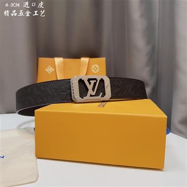 LOUIS VUITTON   2023新款時尚皮帶  4.0CM