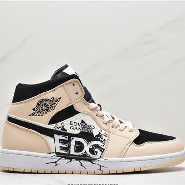 Nike DIY Air Jordan 1 Mid AJ1 經典復古文化休閑運動籃球鞋