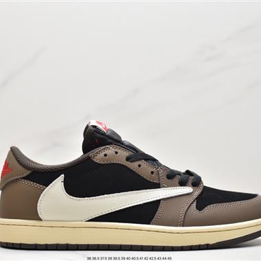 fragment design x Travis Scott x Nike Air Jordan 1 Low OG SP"Black/Green Toe"AJ1