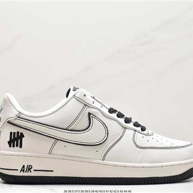 UNDEFEATED x Nike Air Force 1′07"Beige/Black 3M"空軍一號經典低幫百搭休閑運動板鞋