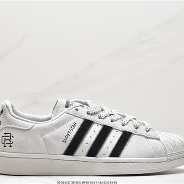 Adidas 三葉草 Originals Superstar 經典貝殼頭系列低幫百搭休閑運動板鞋