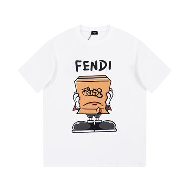 FENDI   2023夏季新款短袖T恤  歐版尺寸偏大