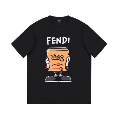 FENDI   2023夏季新款短袖T恤  歐版尺寸偏大