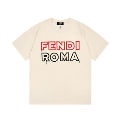 FENDI   2023夏季新款短袖T恤  歐版尺寸偏大