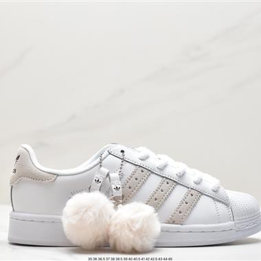 Adidas 三葉草 Originals Superstar W經典貝殼頭系列低幫百搭休閑運動板鞋