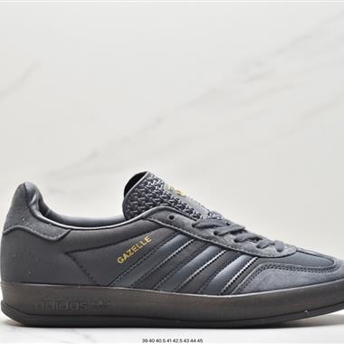 Adidas  Originals Gazelle Indoor 三葉草復古休閑防滑耐磨低幫板鞋