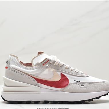 Nike Waffle One Summit White Bx.華夫網面透氣休閑跑步鞋 