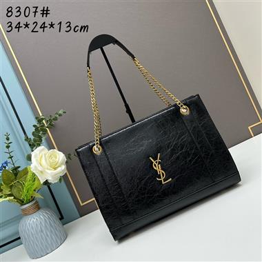 YSL  2023新款女生時尚休閒包 尺寸：34*24*13CM