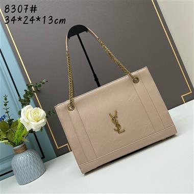 YSL  2023新款女生時尚休閒包 尺寸：34*24*13CM