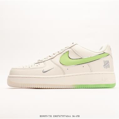 UNDEFEATED x Nike Air Force 1′07 LowBeigeApple Green
