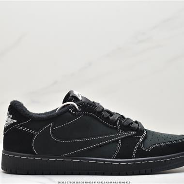 fragment design x Travis Scott x Nike Air Jordan 1 Low OG SP"Black/Green Toe"AJ1