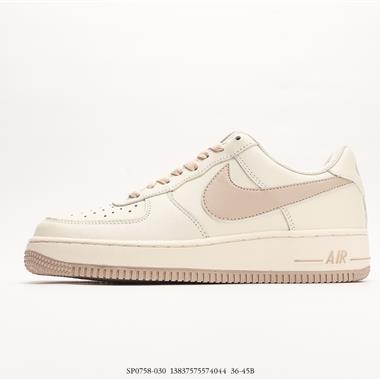 Nike Air Force 1’07 LowBeigeLake GreenJumbo Swoosh