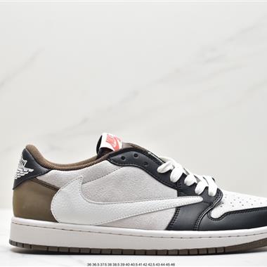 fragment design x Travis Scott x Nike Air Jordan 1 Low OG SP"Black/Green Toe"AJ1