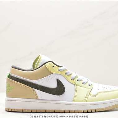 Nike Air Jordan 1 Mid"Green Yellow"AJ1喬丹一代中幫經典復古文化休閑運動籃球鞋