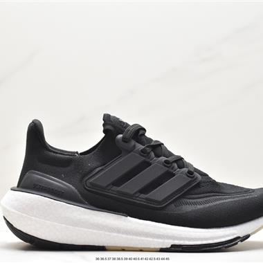 Adidas ULTRABOOST LIGHT輕彈系列低幫襪套式針織透氣緩震休閑運動慢跑鞋