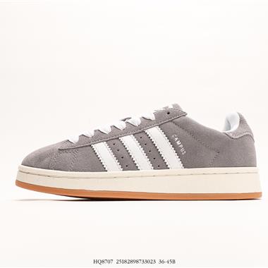 Adidas  Campus 00s 翻毛灰白復古潮流休閑面包鞋