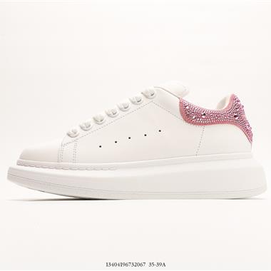 Alexander McQueen Sole Leather Sneakers低幫時裝厚底休閑運動小白鞋