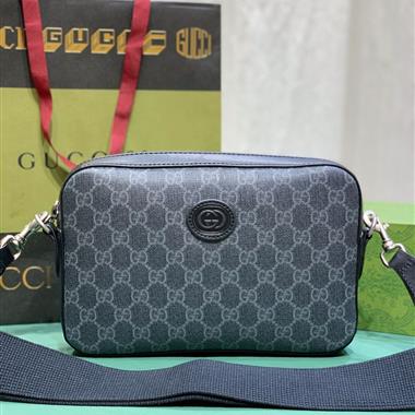 GUCCI   2023新款男生時尚休閒包 尺寸：23.5*16*4.5CM