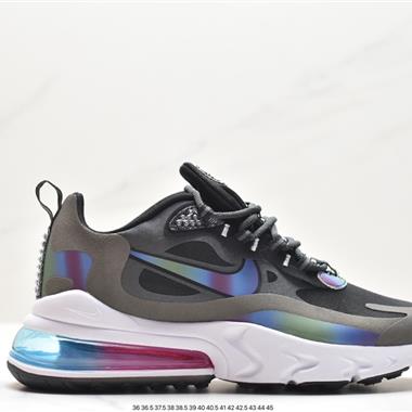 Nike Air Max 270 React QP 」White/Light Blue「270瑞亞賽車系列後半掌氣墊百搭運動慢跑鞋 