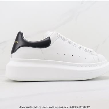 Alexander McQueen sole sneakers低幫時裝厚底休閑運動小白鞋 