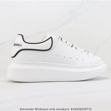 Alexander McQueen sole sneakers低幫時裝厚底休閑運動小白鞋 