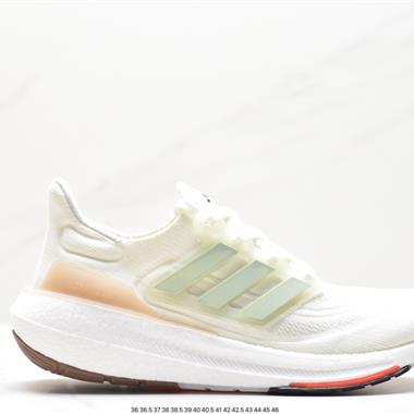 Adidas ULTRABOOST LIGHT輕彈系列低幫襪套式針織透氣緩震休閑運動慢跑鞋