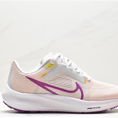 Nike Zoom Pegasus 40黑色 登月40代 超輕網面跑步鞋 