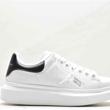 Alexander McQueen Sole Leather Sneakers低幫時裝厚底休閑運動小白鞋