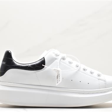 Alexander McQueen Sole Leather Sneakers低幫時裝厚底休閑運動小白鞋