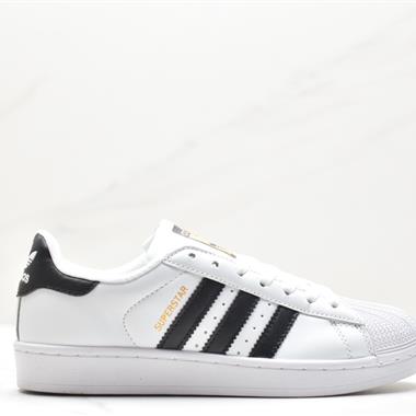 Adidas 三葉草 Originals Superstar」Sail/Green/Lace「貝殼頭系列低幫經典百搭休閑運動板鞋