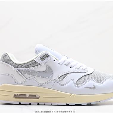 Patta x Nike Air Max 1"Black/White/Grey"??初代復古氣墊百搭休閑運動慢跑鞋