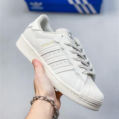 Adidas Originals Superstar"Milk White/Lace"貝殼頭系列低幫經典百搭休閑運動板鞋