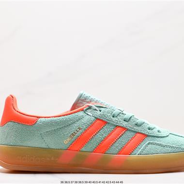 Adidas Originals Gazelle Indoor 三葉草復古休閑防滑耐磨低幫板鞋