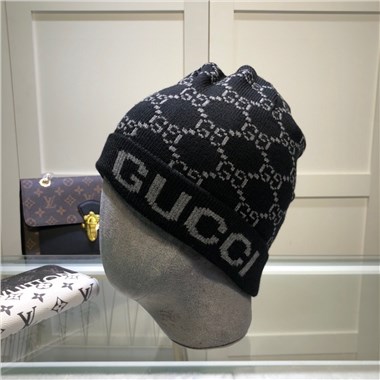 GUCCI  2023秋冬新款毛線帽子