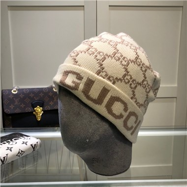 GUCCI  2023秋冬新款毛線帽子