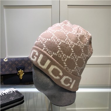 GUCCI  2023秋冬新款毛線帽子