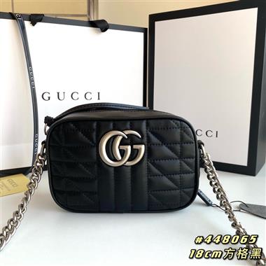 GUCCI   2023新款女生時尚休閒包 尺寸：18-12-6CM