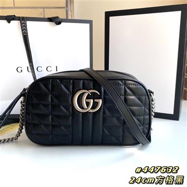 GUCCI   2023新款女生時尚休閒包 尺寸：24-13-7CM