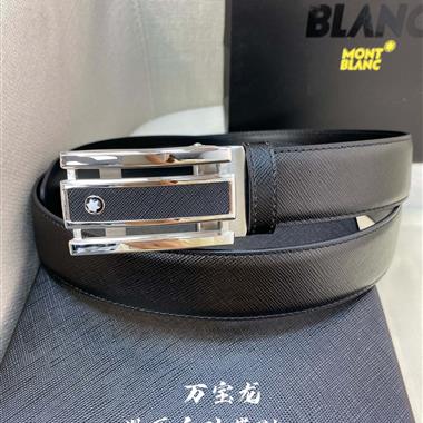 Montblanc   2023新款時尚皮帶  3.4CM