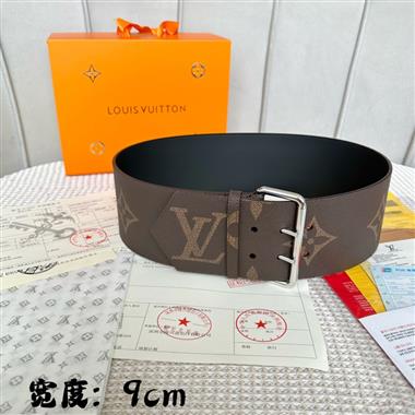 LOUIS VUITTON  2023新款時尚皮帶  9.0CM