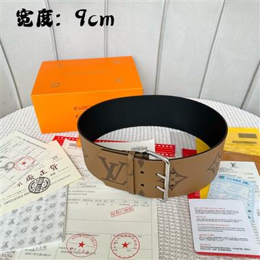 LOUIS VUITTON  2023新款時尚皮帶  9.0CM
