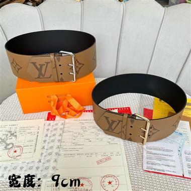 LOUIS VUITTON  2023新款時尚皮帶  9.0CM