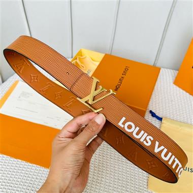 LOUIS VUITTON   2023新款時尚皮帶  4.0CM
