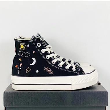 Converse  All Star Lift時尚厚底高幫帆布鞋