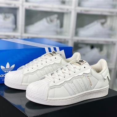 Adidas 三葉草 Originals Superstar"White/Black/Gold"貝殼頭經典百搭休閑運動板鞋