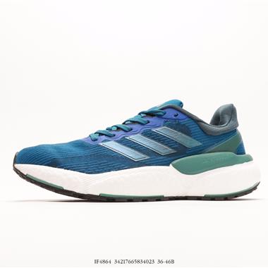 Adidas 跑步系列SOLARBOOST5M 運動 爆米花緩震中底跑步鞋 
